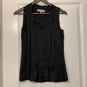 Loft Black Tie Blouse